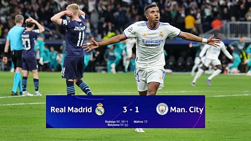 Gols de Real Madrid x Manchester City: Real vence City por 3 x 1 com gols de Rodrygo e Benzema e vai à final da Champions