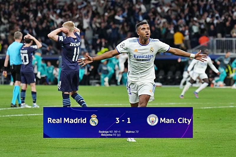 Quem vence Real Madrid x City?