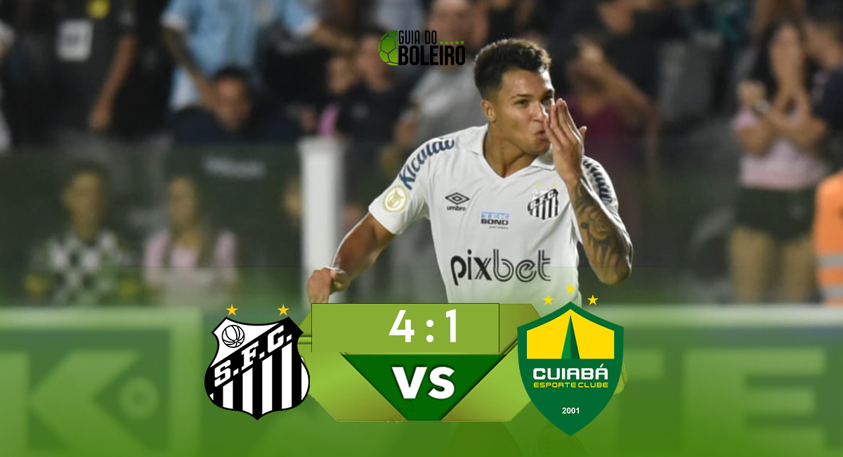 Melhores momentos e gols de Santos 4 x 1 Cuiabá: Peixe vence mais uma na Vila Belmiro e é vice-líder do Brasileirão