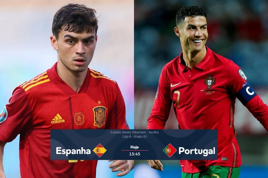 Espanha x Portugal ao vivo onde assistir jogo da Liga das Nações da UEFA ao vivo
