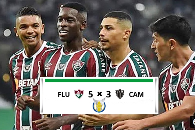 Fluminense vence o Atlético Mineiro por 5 x 3 no Maracanã pelo Brasileirão