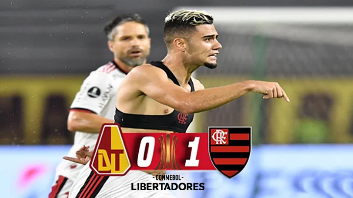Gol de Andreas Pereira dá vitória ao Flamengo por 1 a 0 sobre o Tolima