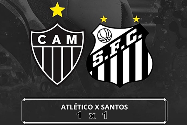 Gols de Atlético-MG x Santos, assista os mellhores momentos do jogo do Brasileirão no Mineirão