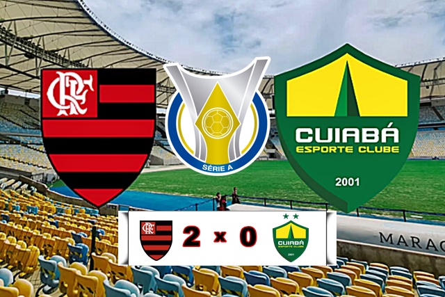 Gols de Flamengo 2 x 0 Cuiabá no Maracanã pelo Campeonato Brasileiro 2022