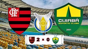 Gols de Flamengo x Cuiabá: Flamengo interrompe ‘seca’ de três jogos e vence o Cuaibá por 2 x 0 no Maracanã