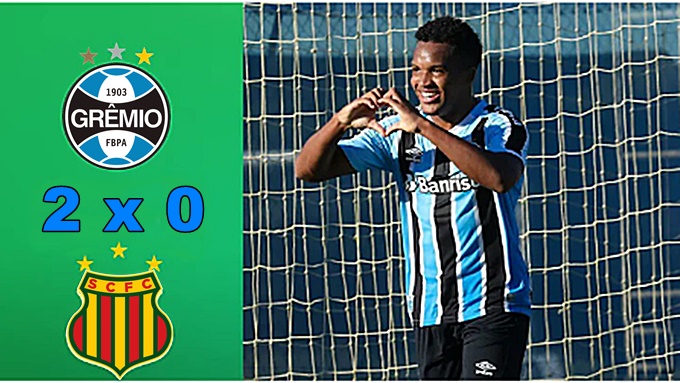 Gols de Grêmio x Sampaio Corrêa: Tricolor vence por 2 x 0, com dois de Diego Souza