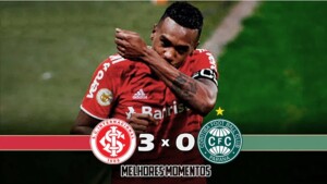 Gols de Inter x Coritiba: Colorado vence por 3 x 0 e dorme na terceira colocação do Brasileirão