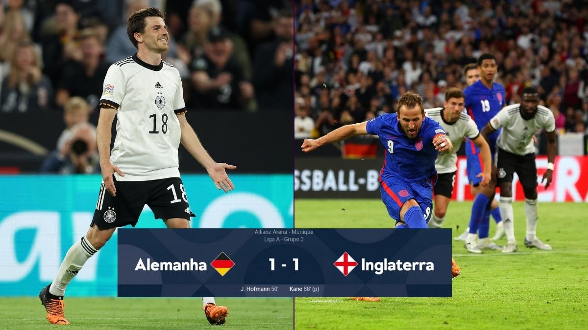 Gols de Alemanha x Inglaterra: Em noite inspirada de Neuer, Kane empata no fim- Melhores momentos