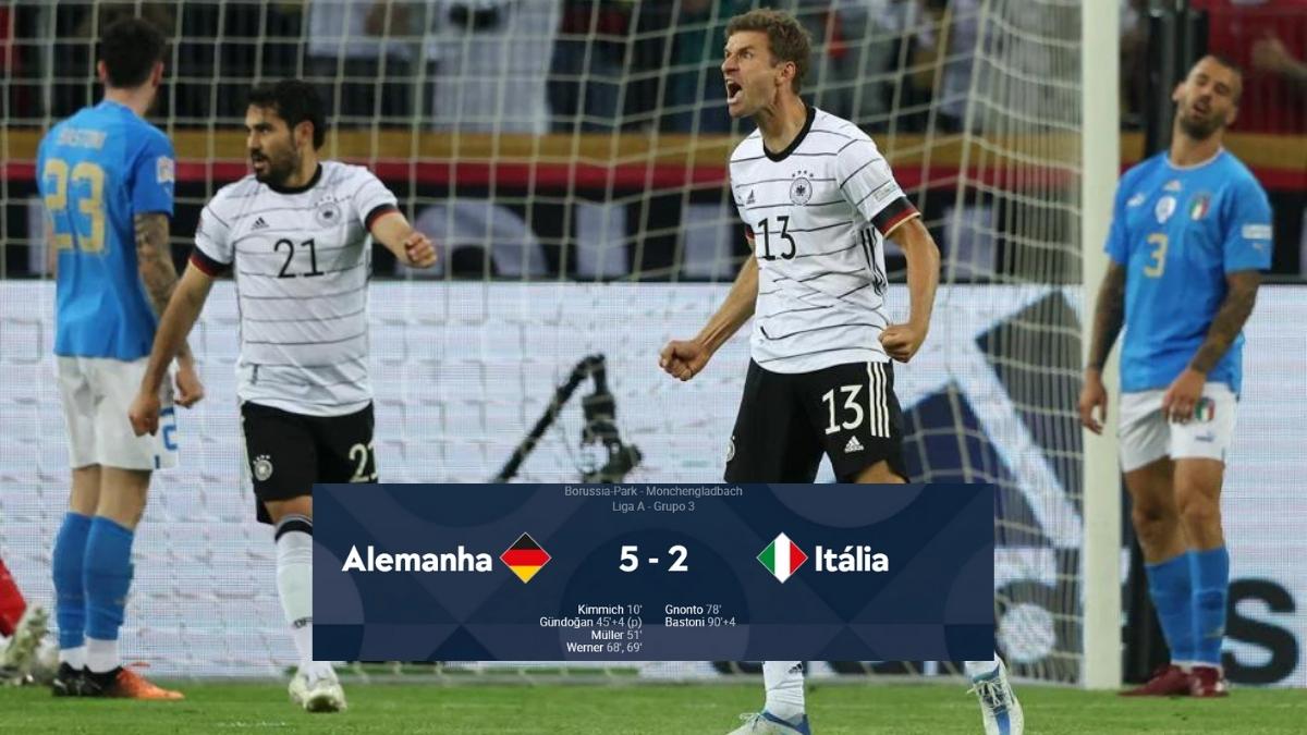 Gols Alemanha x Itália: Alemães vencem por 5-2 na Liga das Nações; Melhores momentos