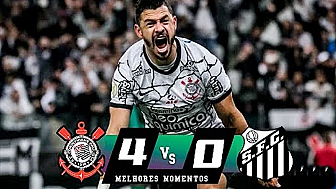 Melhores momentos e gols de Corinthians 4 x 0 Santos pela Copa do Brasil