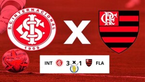 Gols de Inter x Flamengo: Colorado vence o Flamengo por 3 x 1 com gol mais rápido do Brasileirão