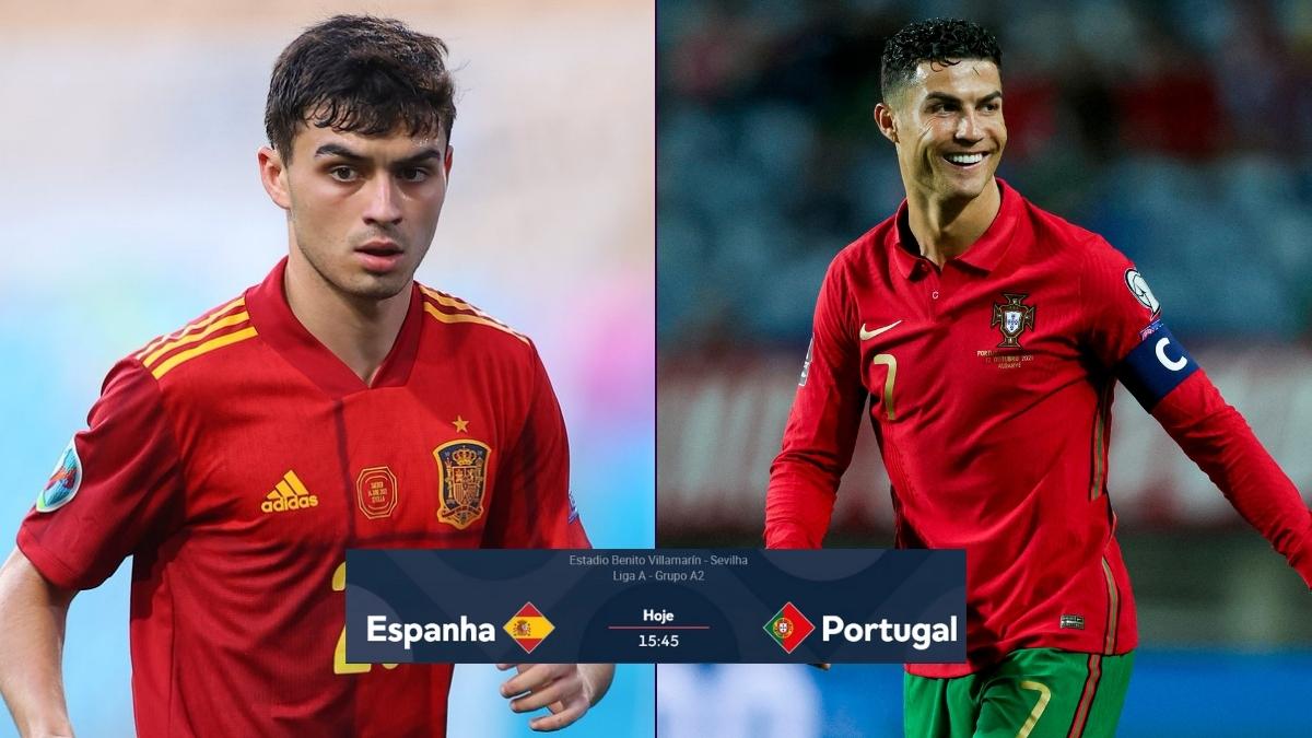 Onde assistir Espanha x Portugal ao vivo na UEFA Nations League