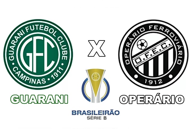 Onde assistir Guarani x Operário-PR ao vivo e online pela Série B do Campeonato Brasileiro