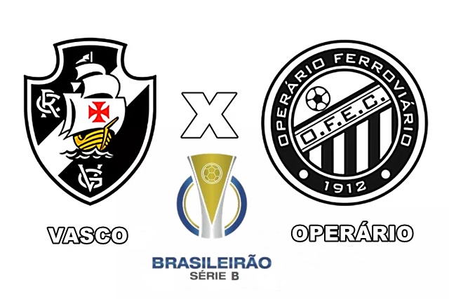 Onde assistir Vasco x Operário ao vivo e online pela Série B do Brasileirão