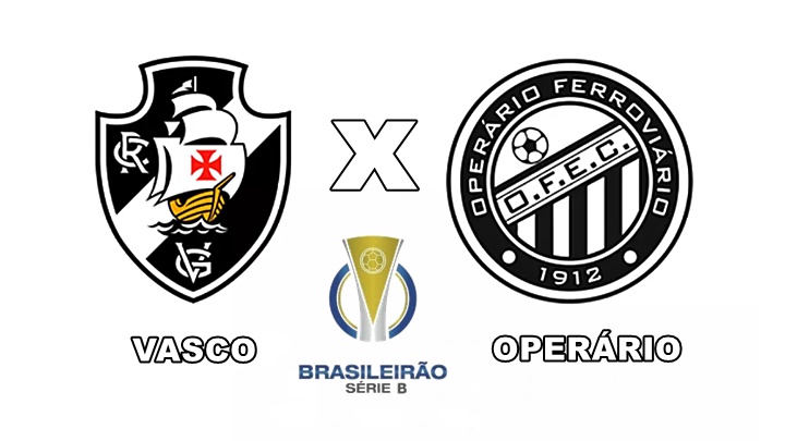 Onde assistir Vasco x Operário ao vivo pela Série B do Brasileirão