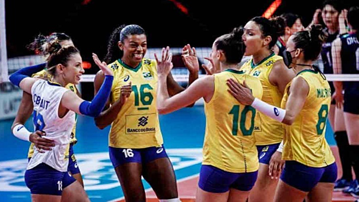 Vôlei Estados Unidos x Brasil ao vivo: assista online ao compacto do jogo da Liga das Nações de Vôlei Feminino