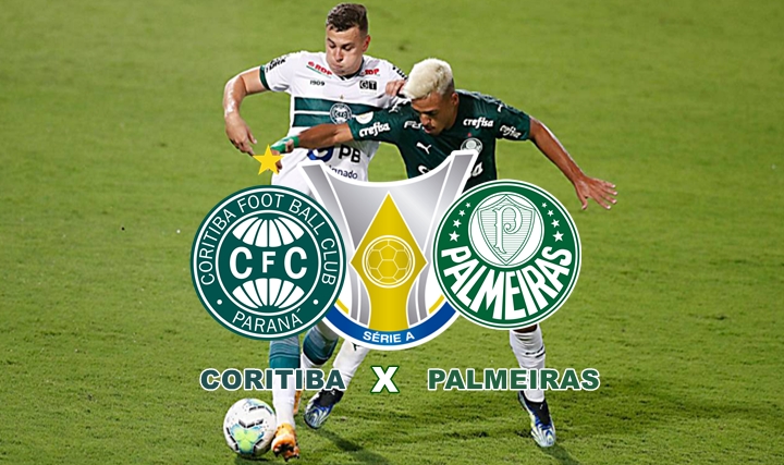 Veja onde assistir Coritiba x Palmeiras ao vivo e online pelo Brasileirão neste domingo