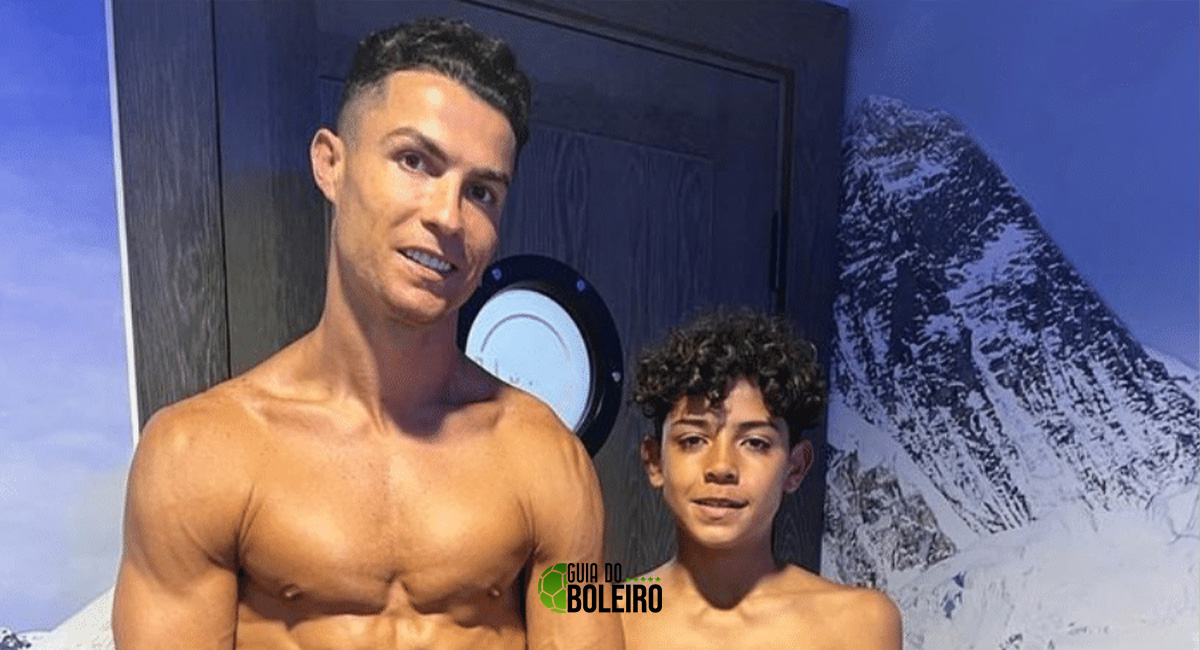 Cristiano Ronaldo posta mensagem de aniversário do filho com mensagem inusitada. (Foto: Reprodução)