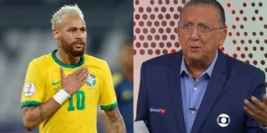 Galvão Bueno esculacha Neymar na Globo e público toma partido