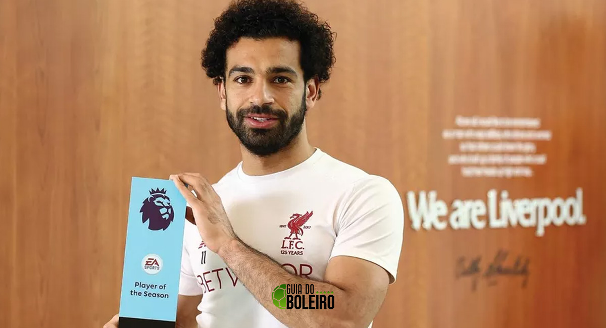 Salah conquista premiações individuais mas relata frustração com temporada pelo Liverpool. (Foto: Reprodução)