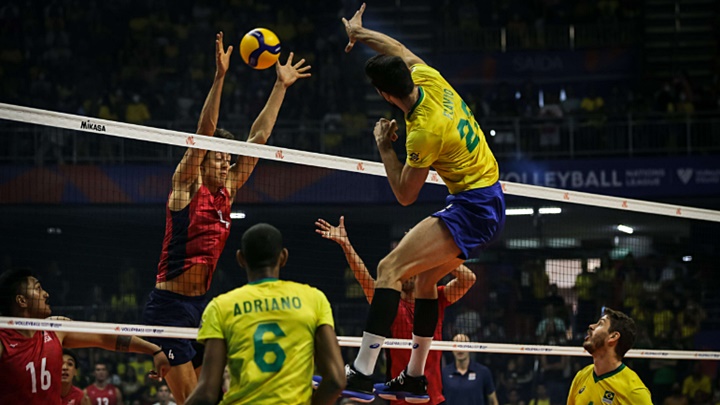 Vôlei Brasil x Estados Unidos ao vivo: como assistir online a Liga das Nações de Voleibol Masculino