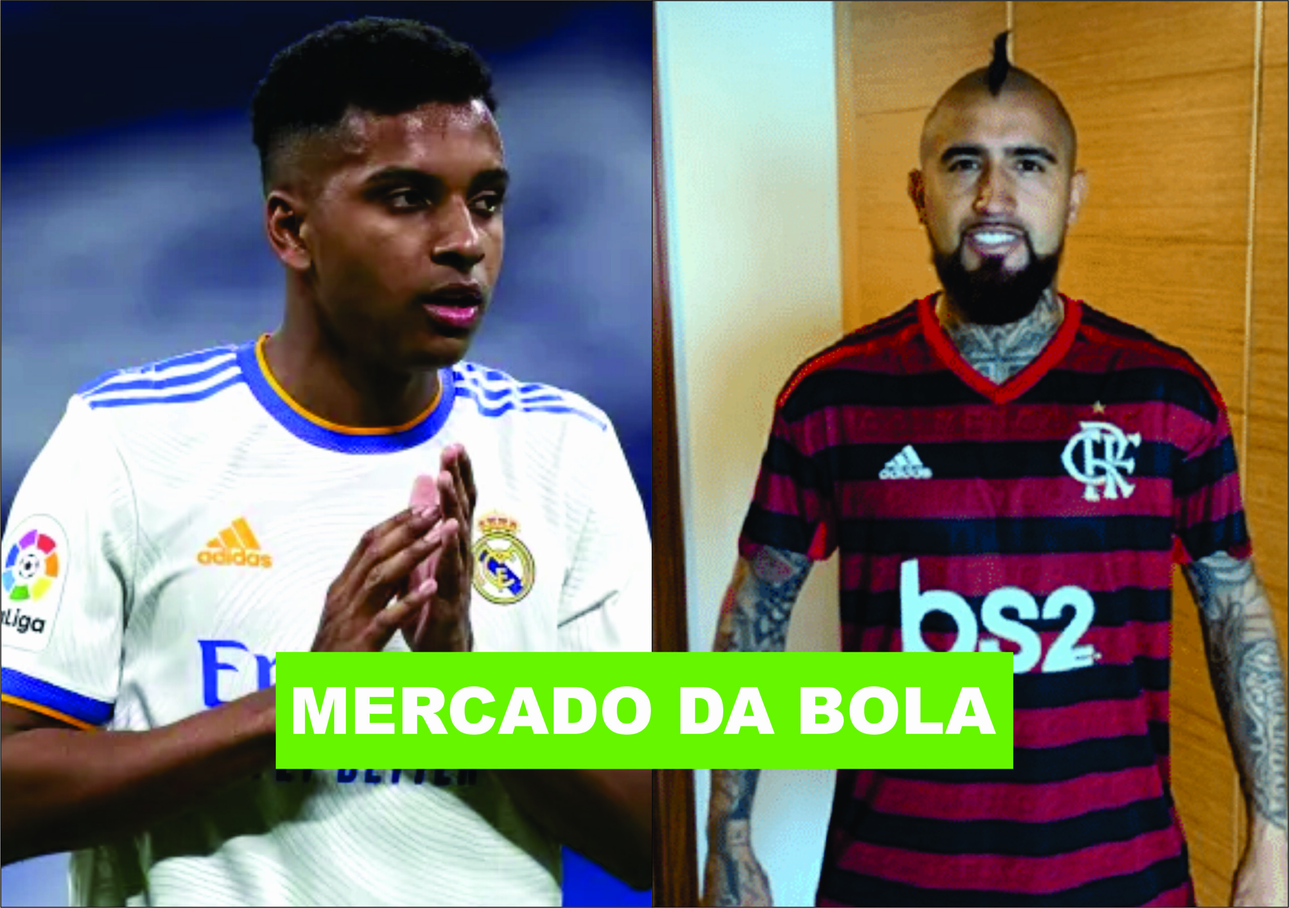 Mercado da Bola hoje: Vidal chega hoje no Flamengo, Barcelona assina com dois jogadores de graça, Gabriel Jesus no Arsenal, Rodrygo fica no Real Madrid?