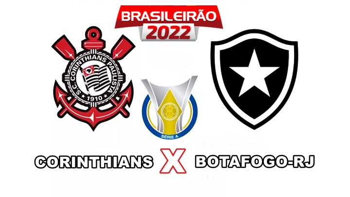 Corinthians x Botafogo ao vivo pela Série A do Brasileirão, os times se enfrentam neste sábado, 30 de julho de 2022