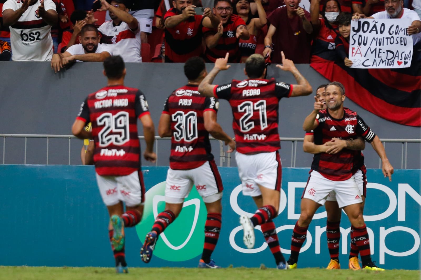 Gols de Flamengo x Coritiba: Rubro-Negro vence Coxa no Mané Garrincha pelo Brasileirão. (Foto: @gilvandesouza9 / CRF)