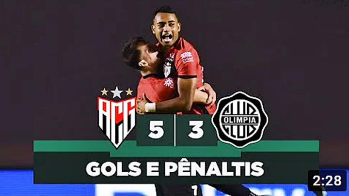 Gols de Atlético-GO x Olimpia pela Sul-Americana