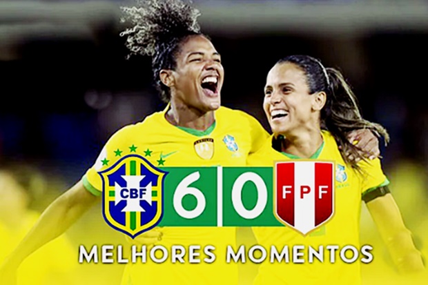 Gols e melhores momentos de Brasil 6 x 0 Peru pela Copa América Feminina