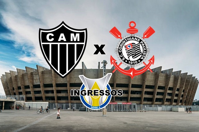 Ingressos para Atlético-MG x Corinthians pelo Campenato Brasileiro no Estadio do Mineirão