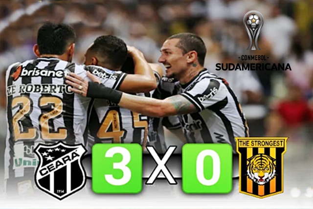 Melhores momentos e gols de Ceará 3 x 0 The Strongest pela Copa Sul-Americana