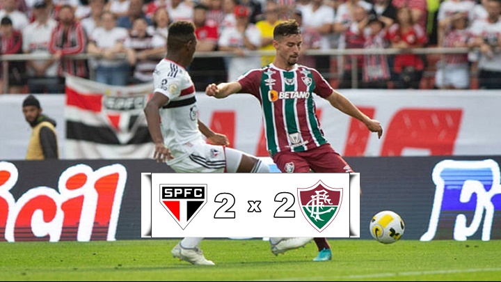 Gols de São Paulo e Fluminense: Tricolores empatam em 2 x 2, em excelente jogo no Morumbi