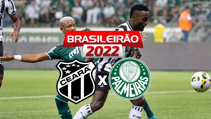 Onde assistir Ceará x Palmeiras ao vivo pelo Campeonato Brasileiro neste sábado.