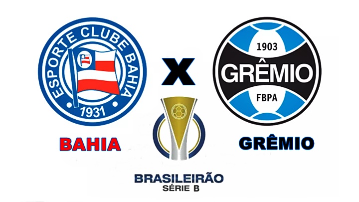 Saiba onde assistir Bahia x Grêmio ao vivo pela Série B do Brasileirão neste domingo