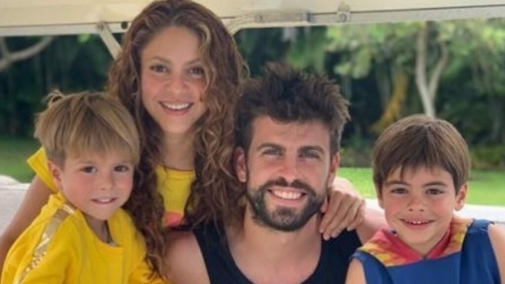 Shakira, Piqué e os filhos