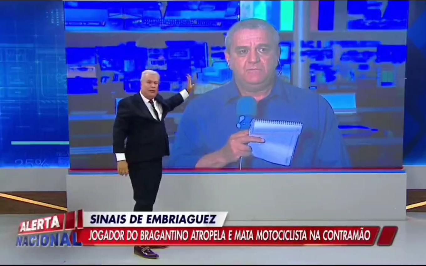 Repórter defende jogador do Palmeiras e Sikêra Jr cria barraco: “Cala a boca!”