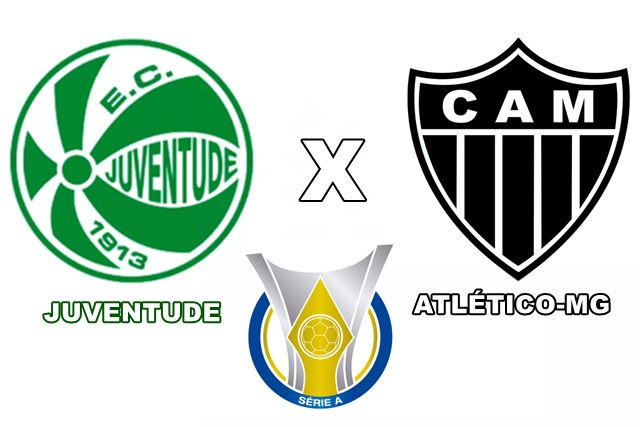 Veja onde assistir Juventude x Atlético Mineiro ao vivo e online neste sábado pelo Campeonato Brasileiro