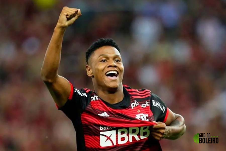 Flamengo: o atacante Matheus França, de 18 anos, é uma das grandes revelações rubro-negras da temporada. (Foto: Reprodução)