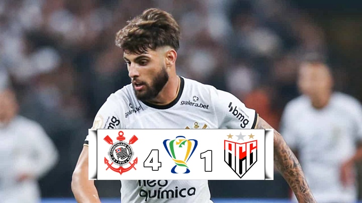 Gols de Corinthians x Atlético-GO: Timão vence o Goianiense com goleada de 4 x 1 e passa às semifinais