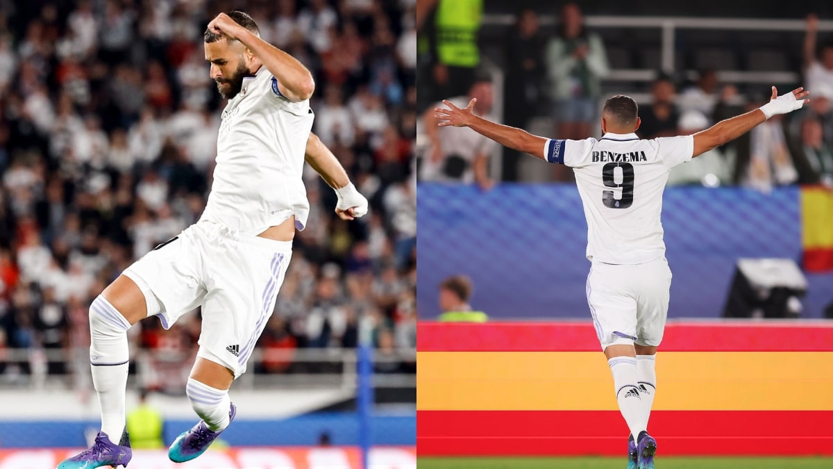 Gols de Real Madrid x Frankfurt: Vini Jr brilha, Benzema marca e Real vence Supercopa da UEFA