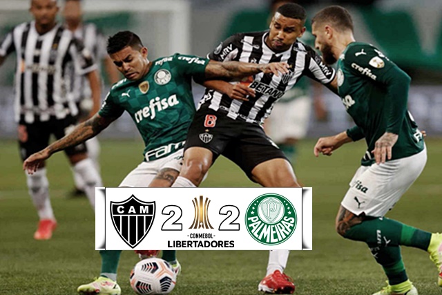 Gols e Melhores momentos de Atletico-MG 2 x 2 Palmeiras pela Copa Libertadores