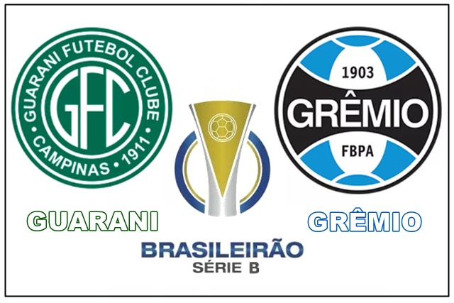 Guarani x Grêmio ao vivo e online pela 22ª rodada da Série B do Campeonato Brasileiro