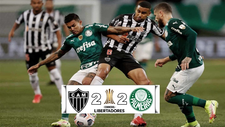 Melhores momentos e gols de Atletico-MG 2 x 2 Palmeiras pela Copa Libertadores