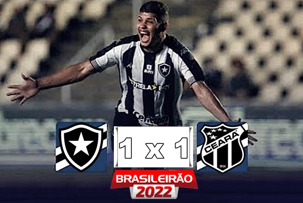Melhores momentos e gols de Botafogo 1 x 1 Ceará pelo Brasileirão