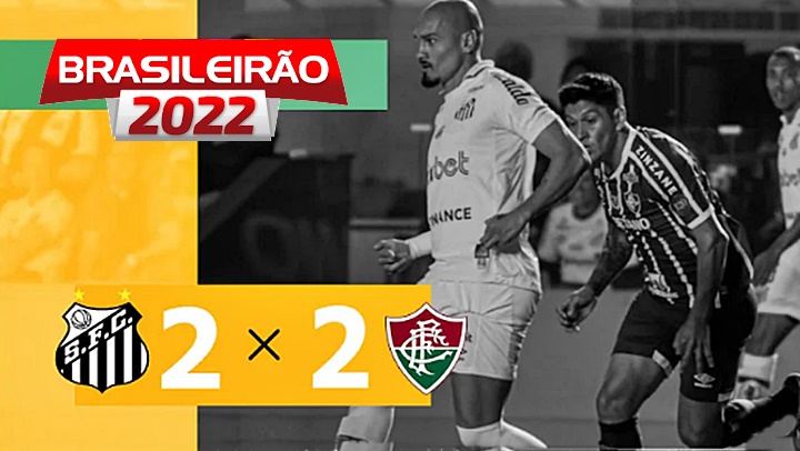 Gols de Santos x Fluminense: Peixe sai na frente mas cede empate na Vila por 2 x 2