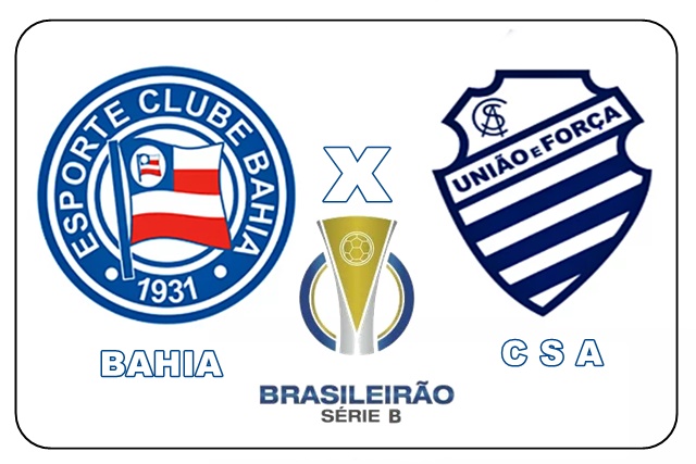 Onde assistir ao jogo Bahia x CSA ao vivo e online neste sábado, 06, pela Série B do Campeonato Brasileiro