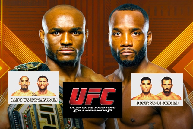 UFC ao vivo neste sábado Paulo Borrachinha e José Aldo - Kamaru Usman vs Leon Edwards fazem a principal luta do UFC 278