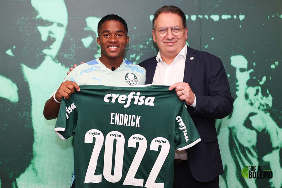 Palmeiras: Endrick é monitorado por outro gigante do futebol europeu. (Foto: Reprodução)