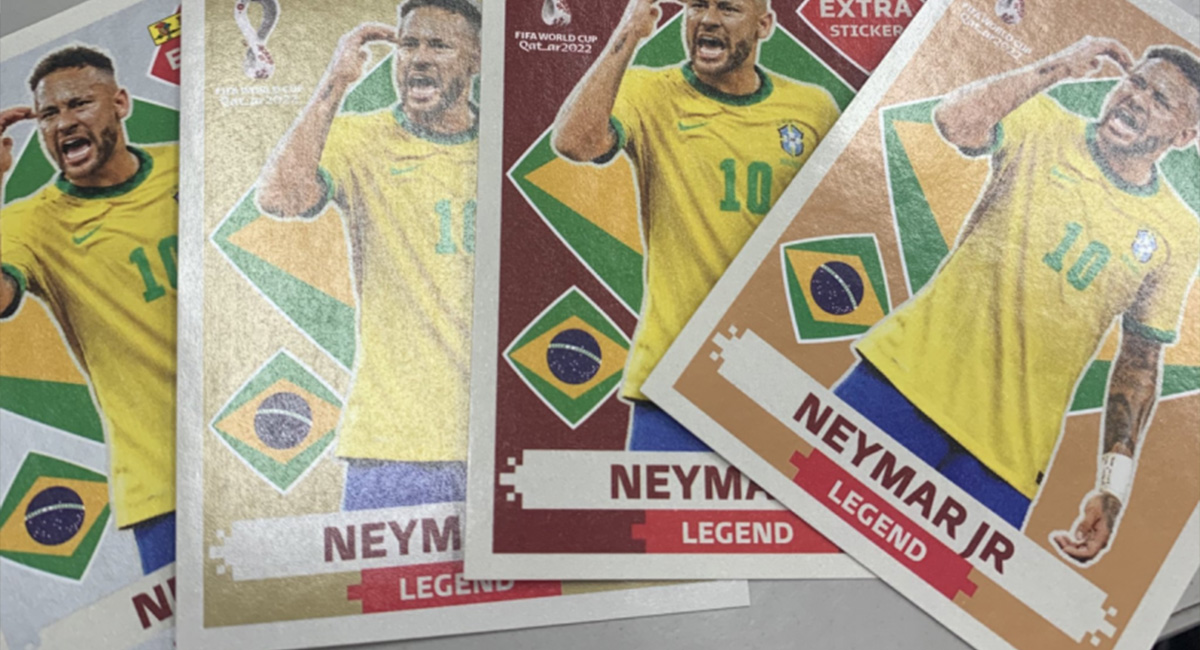 Figurinha de Neymar do Álbum da Copa é vendida por valor surprendente